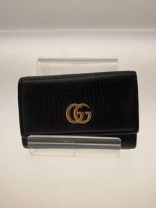 GUCCI◆キーケース/レザー/BLK/無地/メンズ