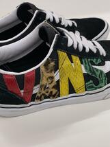 VANS◆ローカットスニーカー/24.5cm/BLK/マルチアニマルラスタ_画像7