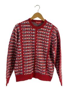 Supreme◆17aw repeat sweater/M/コットン/RED/総柄