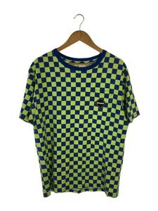 F.C.R.B.(F.C.Real Bristol)◆Tシャツ/M/コットン/BLU/チェック/FCRB-190064