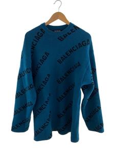 BALENCIAGA◆セーター(厚手)/XS/ウール/BLU/JP57 2021 00678