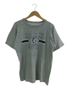 Champion◆80s/トリコタグ/後期/DELHI COLLEGE PHYS.ED./Tシャツ/XL/コットン/GRY