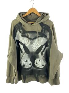 GIVENCHY◆Chito Dog Spray Effect Oversized Hoodie/パーカー/M/コットン/GRY