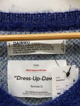 DAIRIKU◆23AW/Tite Border Knit Pulloverセーター(厚手)/M/ナイロン/BLU/23AW K-1_画像3