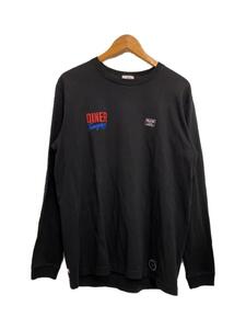 DINER TAMAGAWA/長袖Tシャツ/L/コットン/BLK/無地