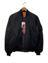 ALPHA INDUSTRIES◆×KIYONAGA&CO ×FUJIWARA&CO 21SS CUSTOM MA/L/ナイロン/BLK/K-2100_画像1