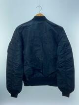 ALPHA INDUSTRIES◆×KIYONAGA&CO ×FUJIWARA&CO 21SS CUSTOM MA/L/ナイロン/BLK/K-2100_画像2