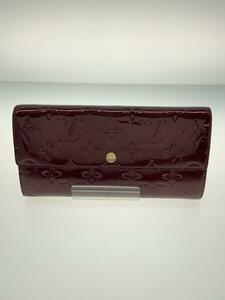 LOUIS VUITTON◆ポルト・フォイユ・サラ_モノグラム・ヴェルニ_BRD/エナメル/BRD/レディース