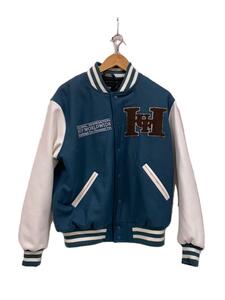 HUF◆HARRISON VARSITY JACKET/S/ウール/BLU