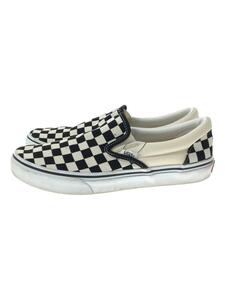 VANS◆チェッカースリッポン/ローカットスニーカー/26.5cm/WHT/V98CLA/※汚れ有