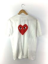 PLAY COMME des GARCONS◆タグ付/AD2019/プリントTシャツ/XL/コットン/WHT/AZ-T222-051-1-8_画像2