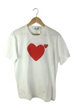 PLAY COMME des GARCONS◆タグ付/AD2019/プリントTシャツ/XL/コットン/WHT/AZ-T222-051-1-8_画像1