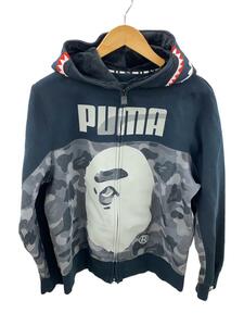 PUMA◆ジップパーカー/M/コットン/569619/SHARK HOODIE