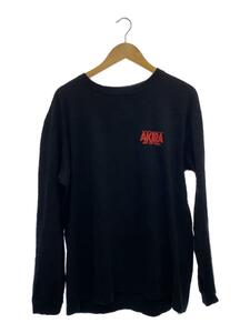 AKIRA Art of Wall/長袖Tシャツ/バックプリント/XL/コットン/BLK