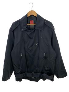 ato◆SATIN RIDERS BLOUSON/ジャケット/46/ナイロン/BLK/黒/AM22A-B01/エポレット