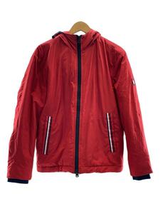 TOMMY HILFIGER◆18AW/パテッドパーカ/L/ナイロン/RED/MW0MW10317