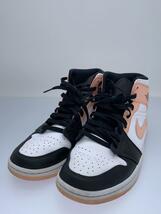 NIKE◆AIR JORDAN 1 MID_エアジョーダン 1 ミッド/28cm/WHT/レザー_画像2