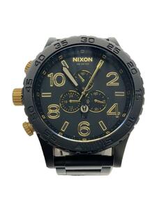 NIXON◆クォーツ腕時計/アナログ/ステンレス/BLK/BLK/A083-1041