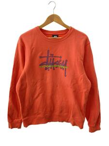 STUSSY◆スウェット/M/コットン/オレンジ/プリント/ステューシー