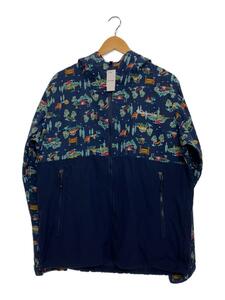 Columbia◆HAZEN PATTERNED JACKET_ヘイゼンパターンドジャケット/L/ナイロン/NVY