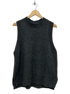 NATURAL LAUNDRY◆ニットベスト(厚手)/2/ウール/GRY/無地/7224K-082