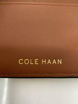 COLE HAAN◆パスケース/レザー/NVY/無地/レディース_画像3