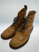 Tricker’s◆MALTON/レースアップブーツ/UK4/キャメル/レザー/L2508/イングランド製_画像2