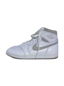 NIKE◆AIR JORDAN 1 HIGH 85/ハイカットスニーカー/BQ4422-100/ホワイト/25cm