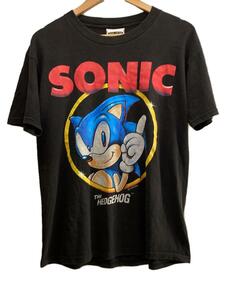 sega/1992 SONIC THE HEDGEHOG/90s/USA製/Lee/Tシャツ/M/コットン/BLK