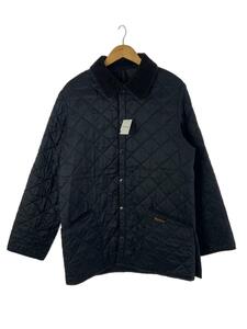 Barbour◆LIDDESDALE JACKET/-/ナイロン/BLK/無地/ボタン青錆有