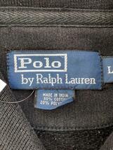 POLO RALPH LAUREN◆スウェット/L/コットン/BLK/無地_画像3