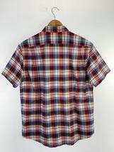 THE NORTH FACE◆S/S BASIN SHIRT_ショートスリーブベイシンシャツ/L/ポリエステル/RED/チェック_画像2