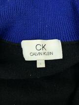 CK Calvin Klein◆カーディガン(厚手)/L/ウール/BLU/無地_画像3