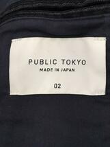 PUBLIC TOKYO◆ブルゾン/2/コーデュロイ/BLK/ブリーチコーデュロイスタンドブルゾン_画像3