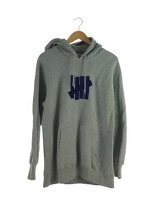 UNDEFEATED◆パーカー/L/コットン/GRY