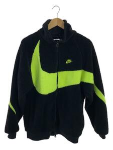 NIKE◆ブルゾン/VM SWOOSH FULL ZIP JKT/BQ6546-017/M/ポリエステル/ブラック