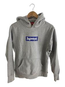 Supreme◆19AW/Bandana Box Logo Hooded Sweatshirt/パーカー/S/コットン/GRY