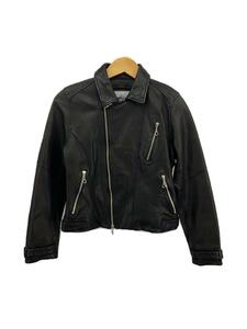 AVIREX* convertible color / double rider's jacket /S/ sheep leather /BLK/6291011