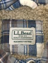 L.L.Bean◆長袖シャツ/-/コットン/NVY/チェック_画像3