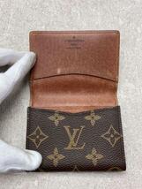 LOUIS VUITTON◆アンヴェロップ・カルトドゥヴィジット_モノグラム_BRW/レザー/BRW/総柄/メンズ_画像4