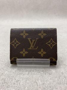 LOUIS VUITTON◆アンヴェロップ・カルトドゥヴィジット_モノグラム_BRW/レザー/BRW/総柄/メンズ