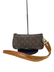 LOUIS VUITTON◆1)ポシェット・アクセソワール_モノグラム・キャンバス_BRW/PVC/ブラウン/モノグラム