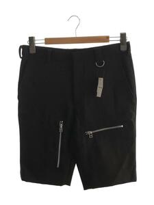 JOHN LAWRENCE SULLIVAN◆WOOL ZIPPED SHORTS/ショートパンツ/46/ウール/ブラック/2A003-0420-07