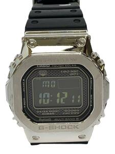 CASIO◆ソーラー腕時計・G-SHOCK/デジタル/SLV