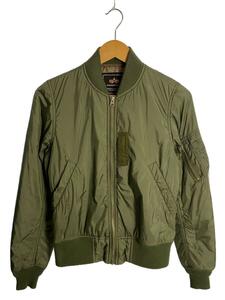 ALPHA INDUSTRIES◆フライトジャケット/S/ナイロン/KHK/TA1032-103●