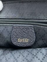 GUCCI◆007・2032・0231バンブー/2WAY/角スレ有/ハンドバッグ/スウェード/ブラック/黒/_画像5