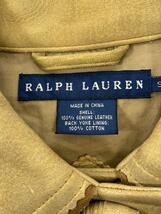RALPH LAUREN◆レザージャケット・ブルゾン/S/レザー/CML/JKRLHA2003/鹿革/フリンジ/ウエスタン_画像3
