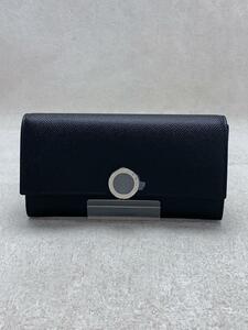 BVLGARI◆長財布/レザー/BLK/メンズ/30414