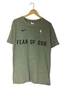 NIKE◆×fear of god/NBA/Tシャツ/S/コットン/GRY/無地/CU4699-063