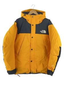 THE NORTH FACE◆MOUNTAIN DOWN JACKET_マウンテンダウンジャケット/L/ポリエステル/YLW/無地